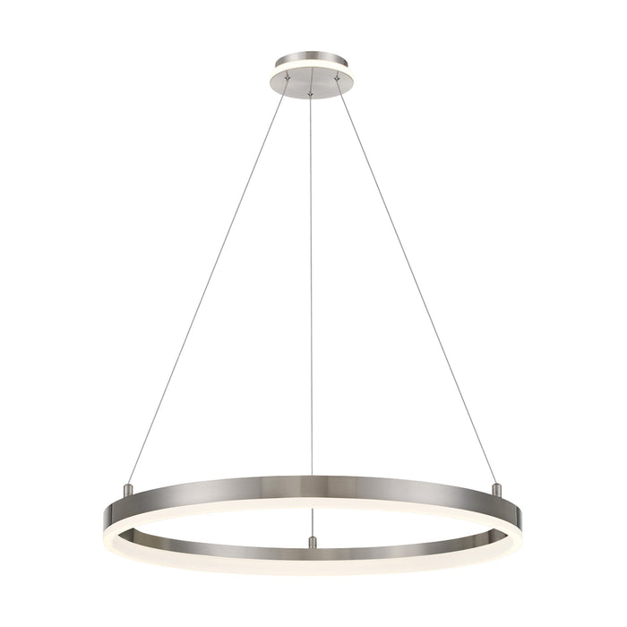 Recovery LED Pendant Light in Brushed Nickel (Large).