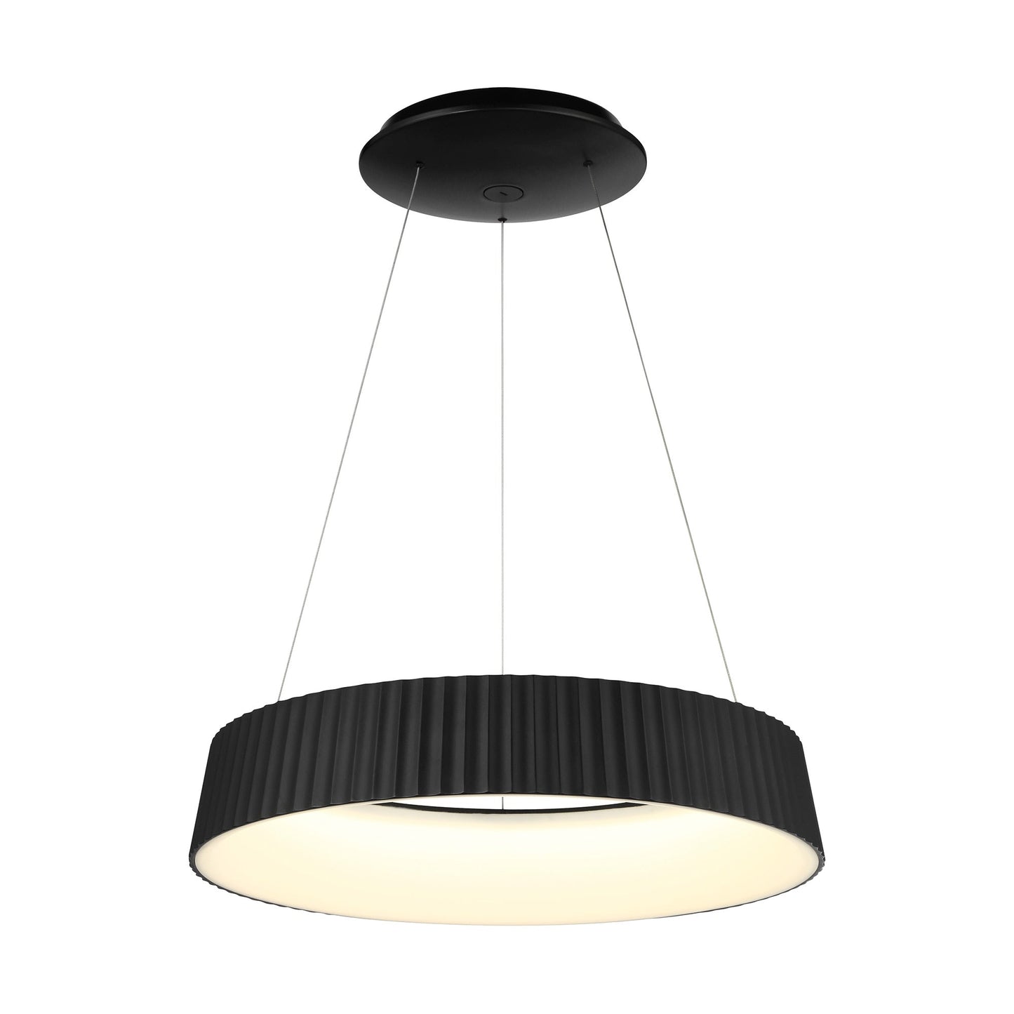 Star Gate LED Pendant Light in Coal Black (Small).