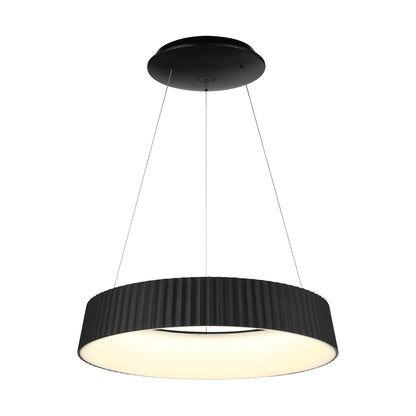 Star Gate LED Pendant Light in Coal Black (Small).