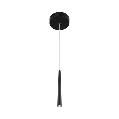 Stretch LED Pendant Light in Coal Black.