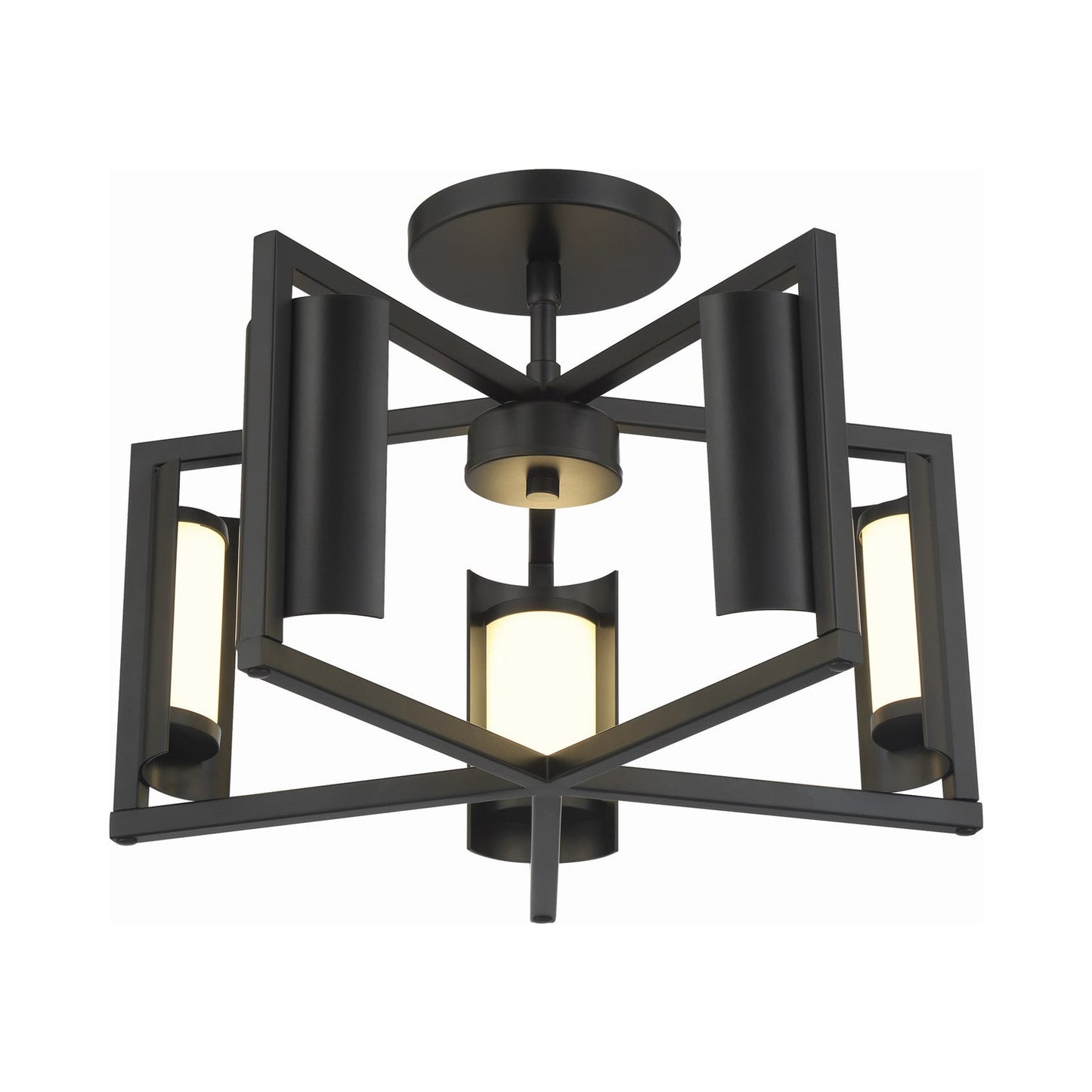 Trizay LED Semi Flush Mount Ceiling Light.