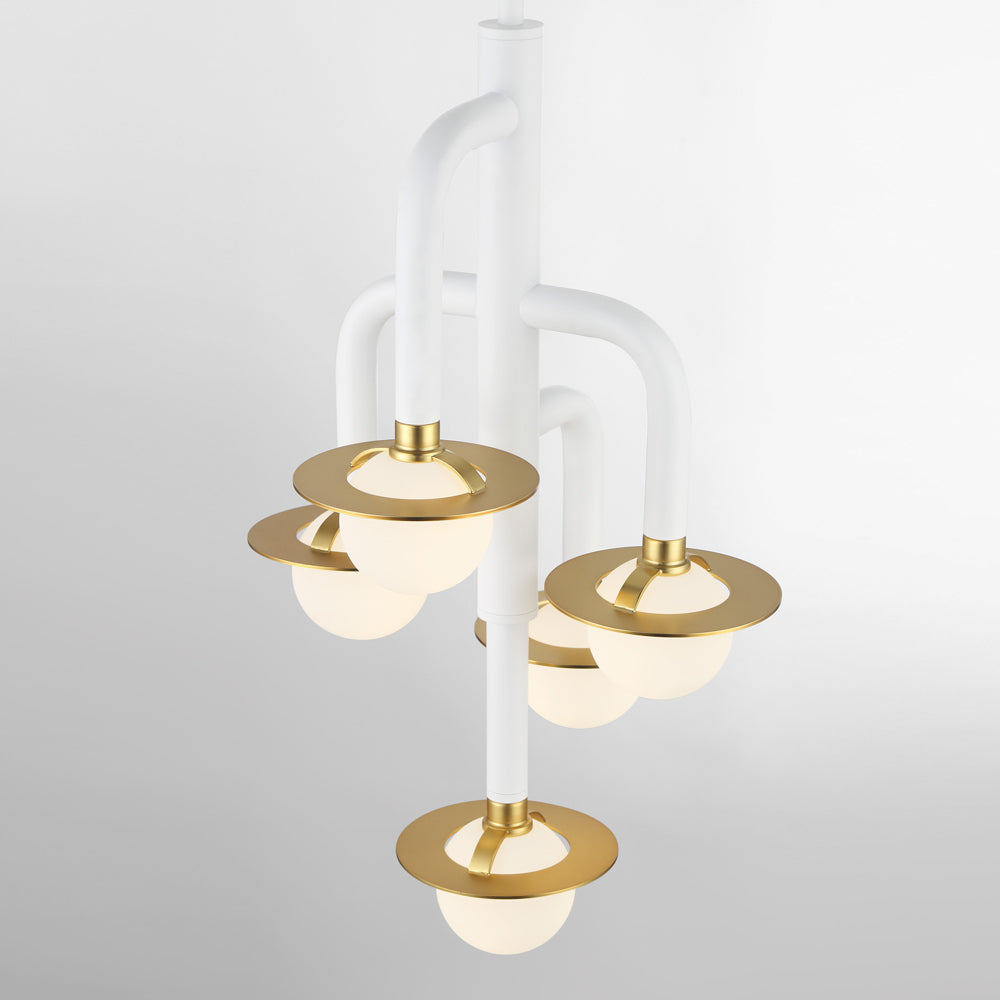 Tubular Chandelier in Detail.