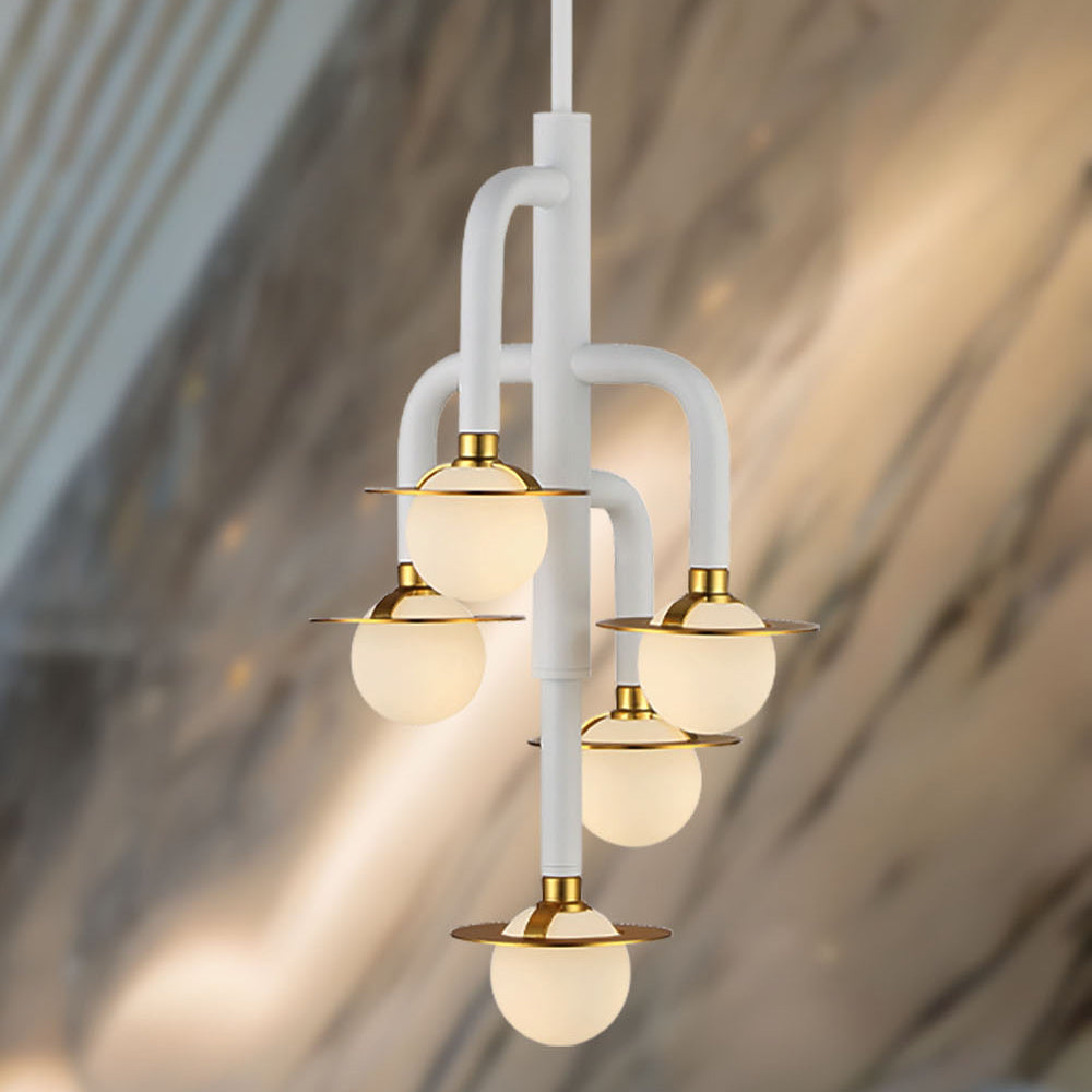 Tubular Chandelier in Detail.
