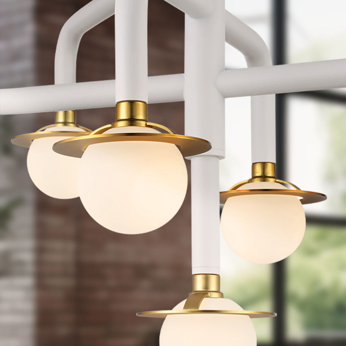Tubular Chandelier in Detail.