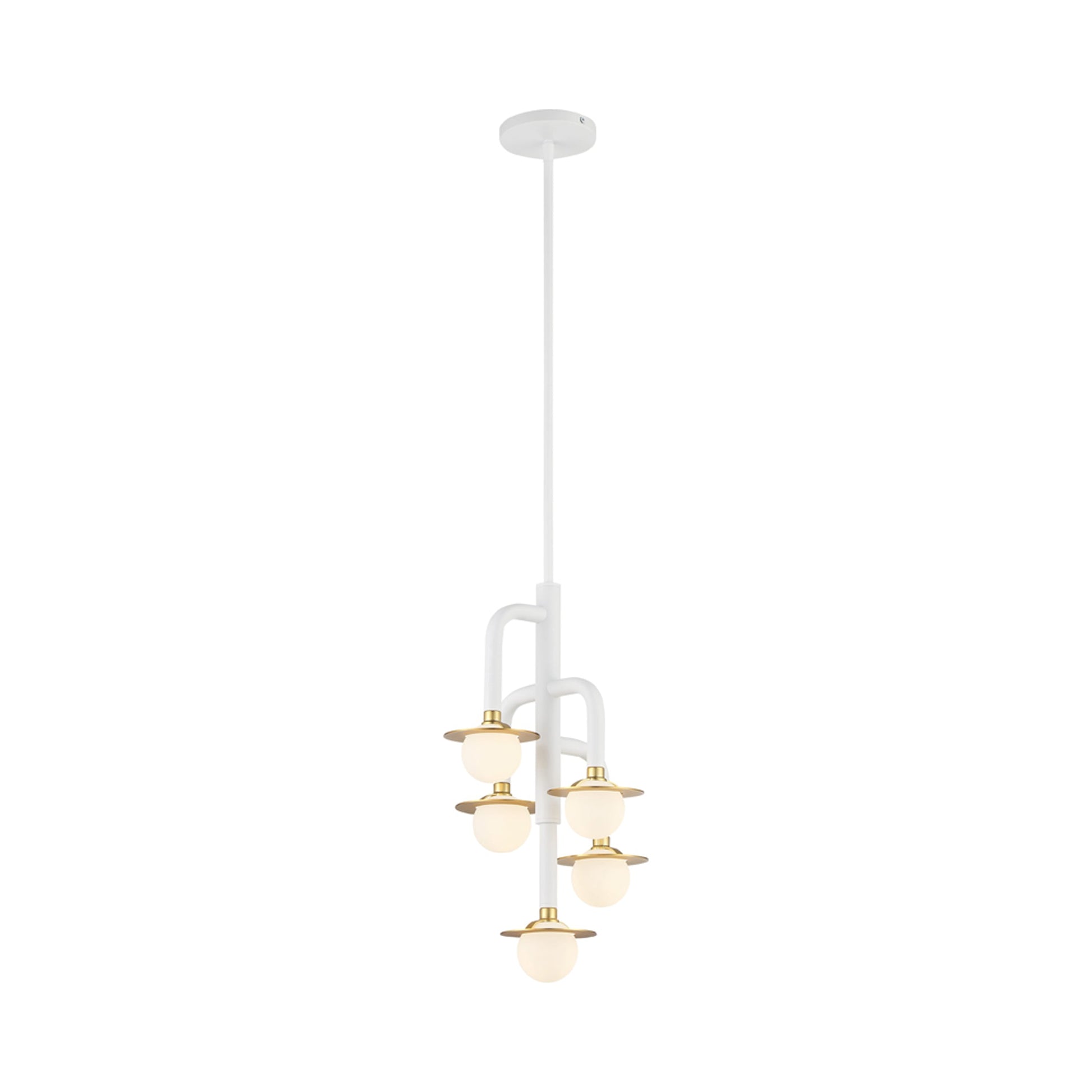 Tubular Chandelier in Detail.