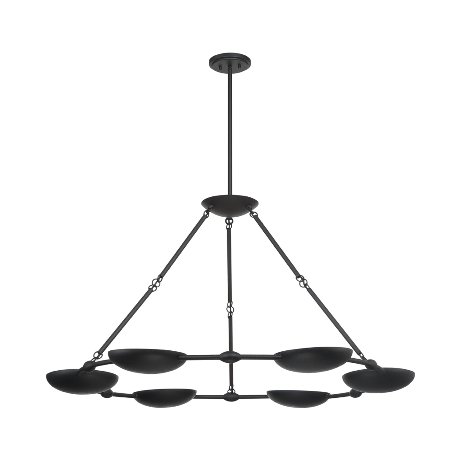 Undertas Chandelier in Coal Black.