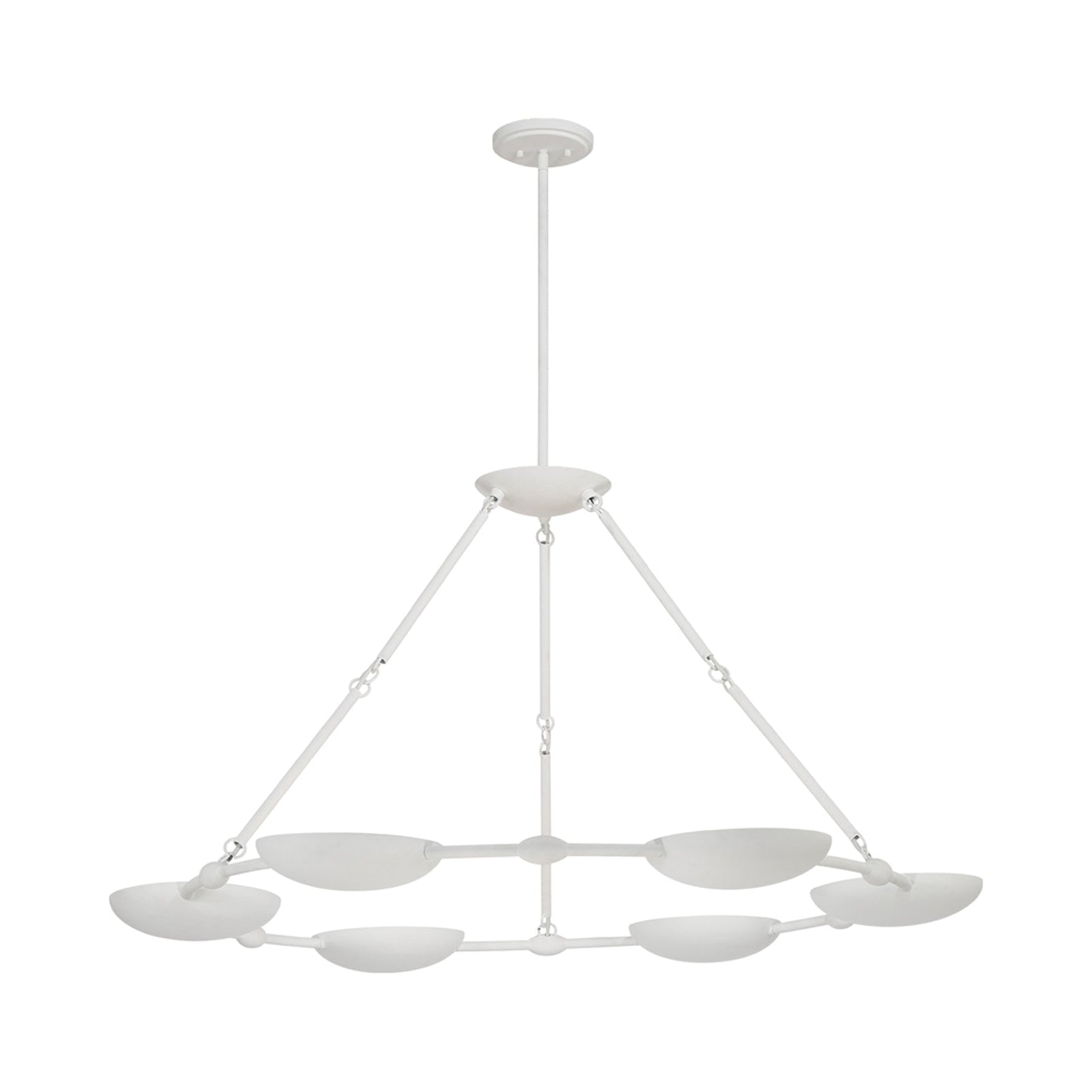 Undertas Chandelier in Piastra White.