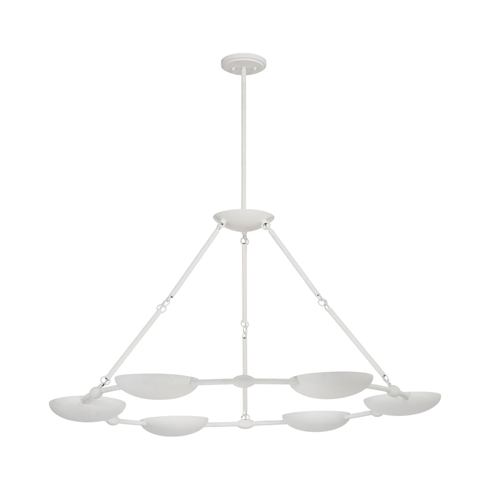 Undertas Chandelier in Piastra White.