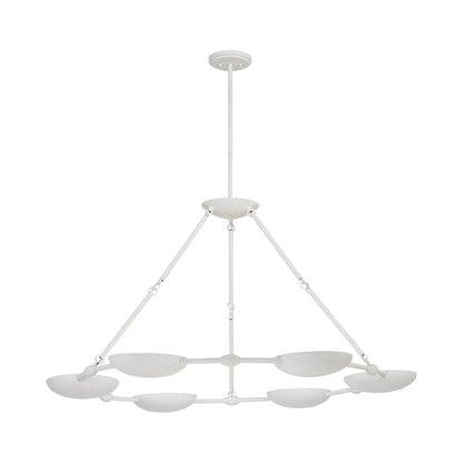Undertas Chandelier in Piastra White.