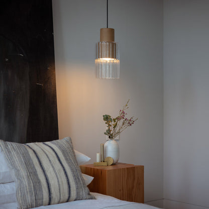 Barro Pendant Light in bedroom.