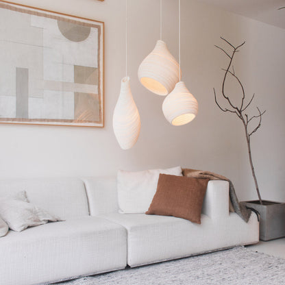 Hive Pendant Light in living room.