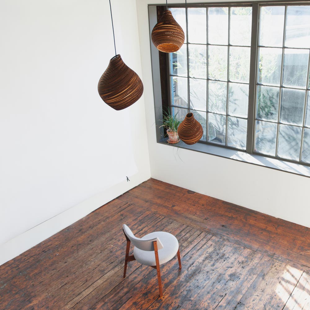 Hive Pendant Light in living room.