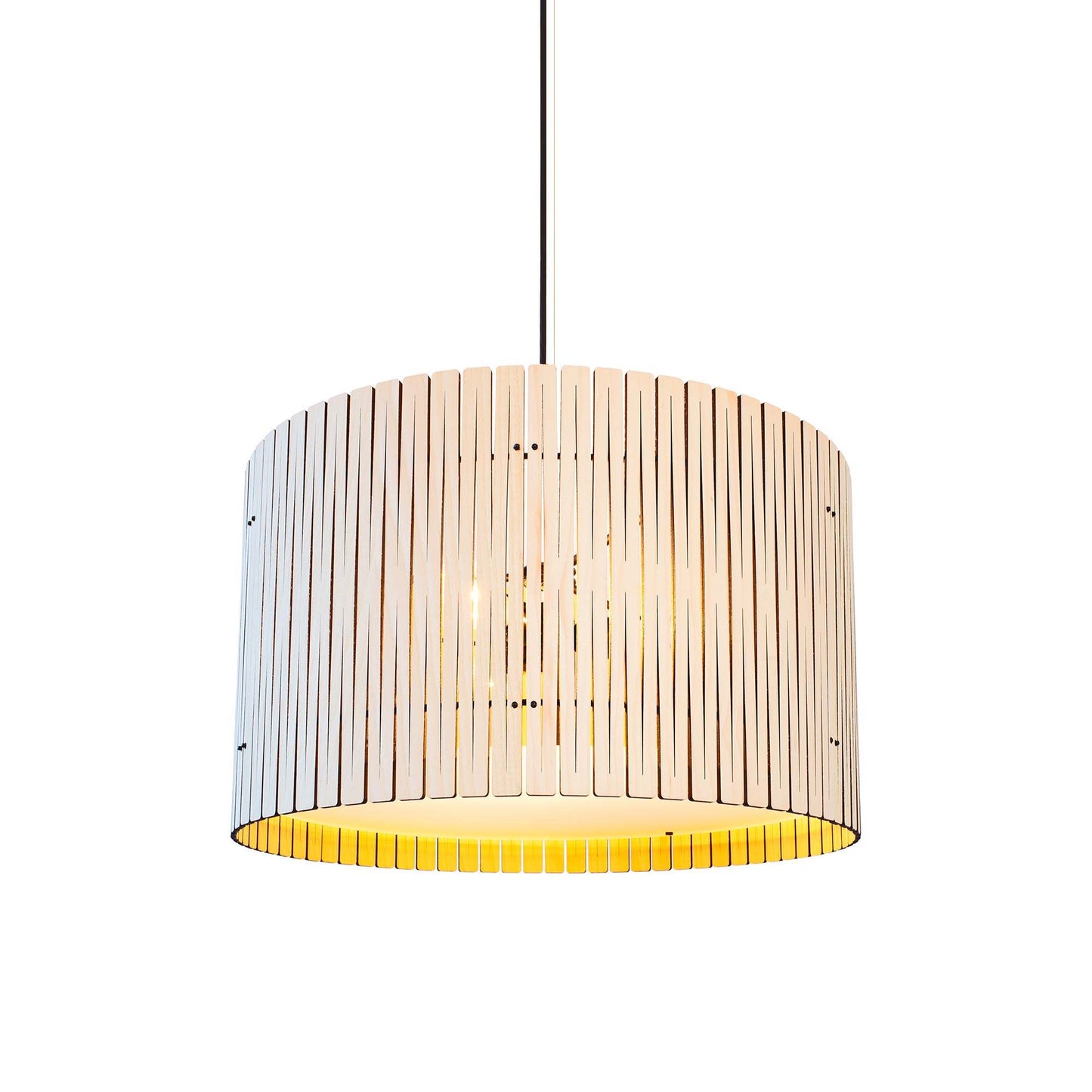 Kerflights Drum Pendant Light in Light Ash (22-Inch).