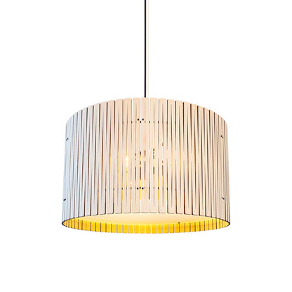 Kerflights Drum Pendant Light in Light Ash (22-Inch).