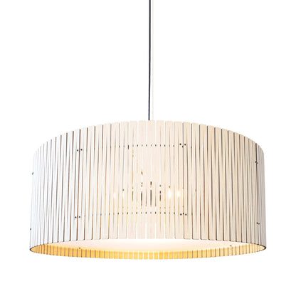 Kerflights Drum Pendant Light in Light Ash (33-Inch).