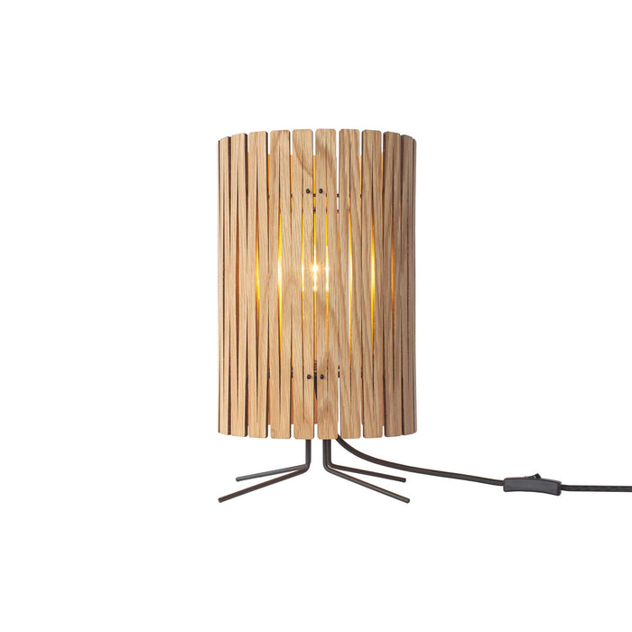 Kerflights Table Lamp in White Oak (Small).