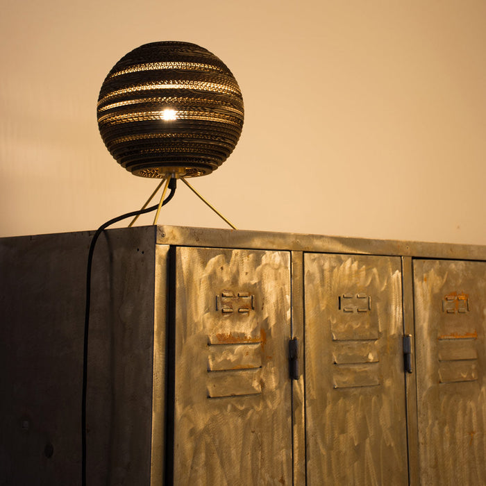 Moon Table Lamp in room.