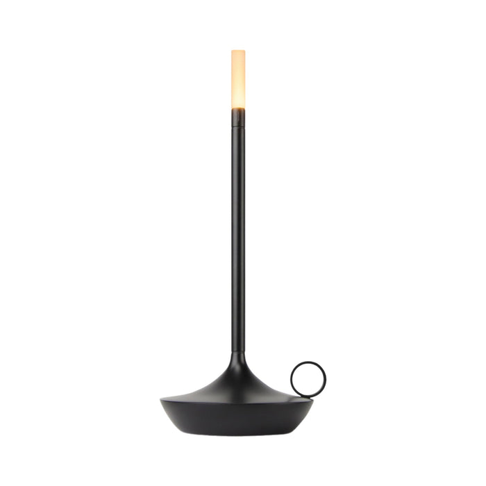 Wick LED Table Lamp in Black.