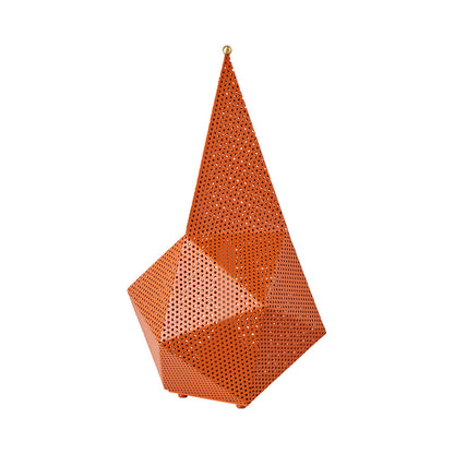 Bagdad LED Rechargeable Table Lamp in International Orange.