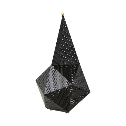Bagdad LED Rechargeable Table Lamp in Soft Black Semi Matt.