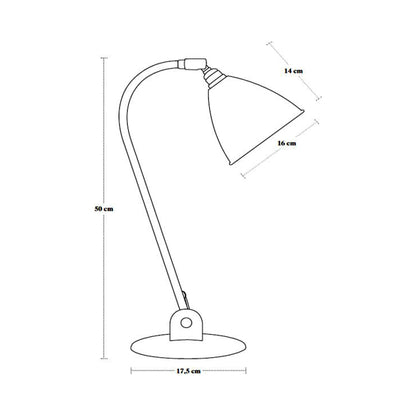 Bestlite BL2 Table Lamp - line drawing.