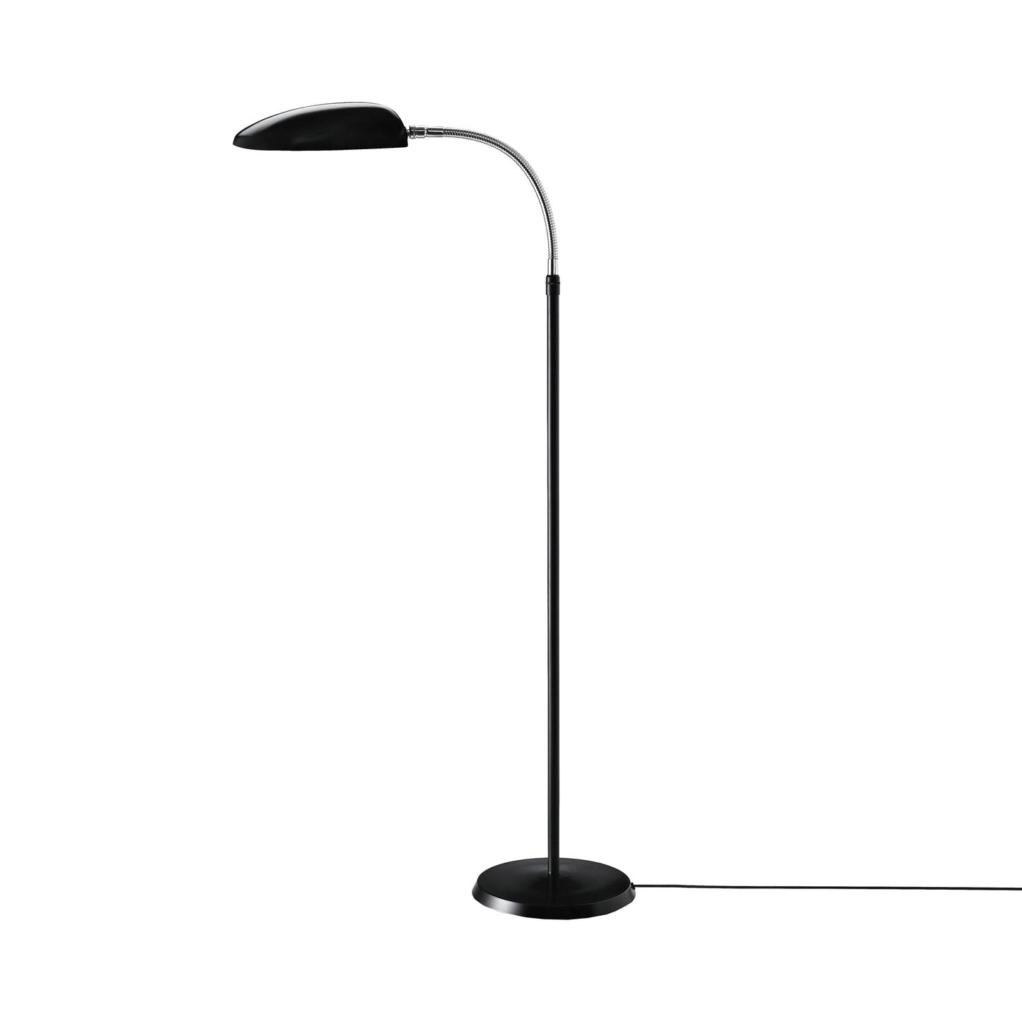 Cobra Floor Lamp in Black Semi Matt.