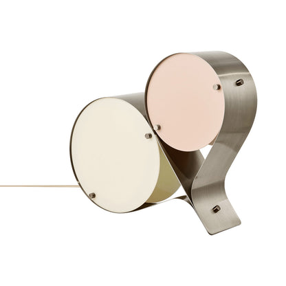 Coppia Table Lamp in Ivory/Blush.