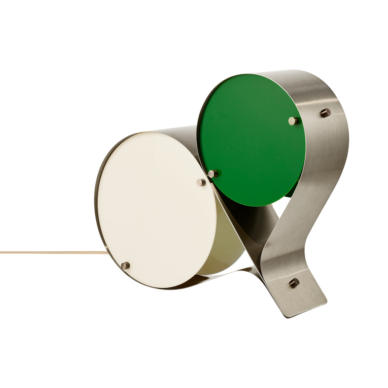 Coppia Table Lamp in Ivory/Clover.