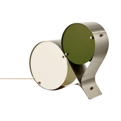 Coppia Table Lamp in Ivory/Olive.
