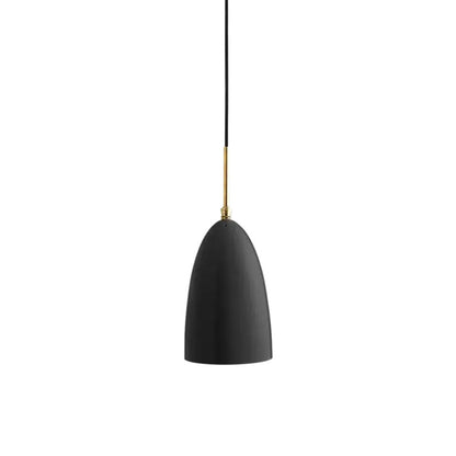 Gräshoppa Pendant Light in Black Semi Matt.