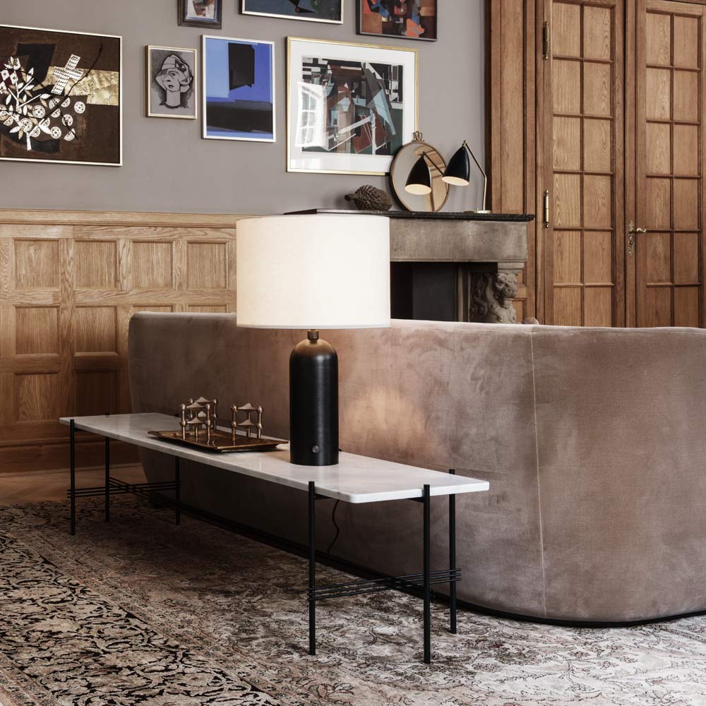 Gräshoppa Table Lamp in living room.