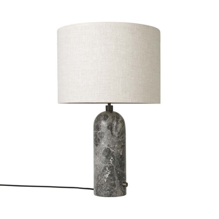 Gravity Table Lamp in Grey Marble (Canvas) (Large).