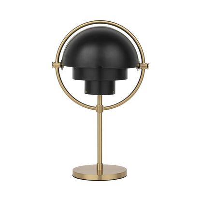 Multi-Lite LED Rechargeable Table Lamp in Brass/Black Semi Matt.
