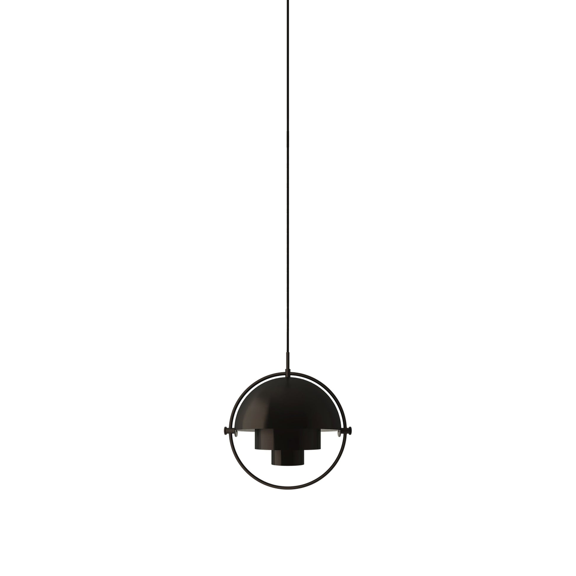 Multi-Lite Pendant Light in Black Brass (Small).