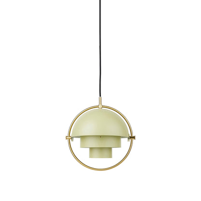 Multi-Lite Pendant Light in Brass/Desert Sage (Small).