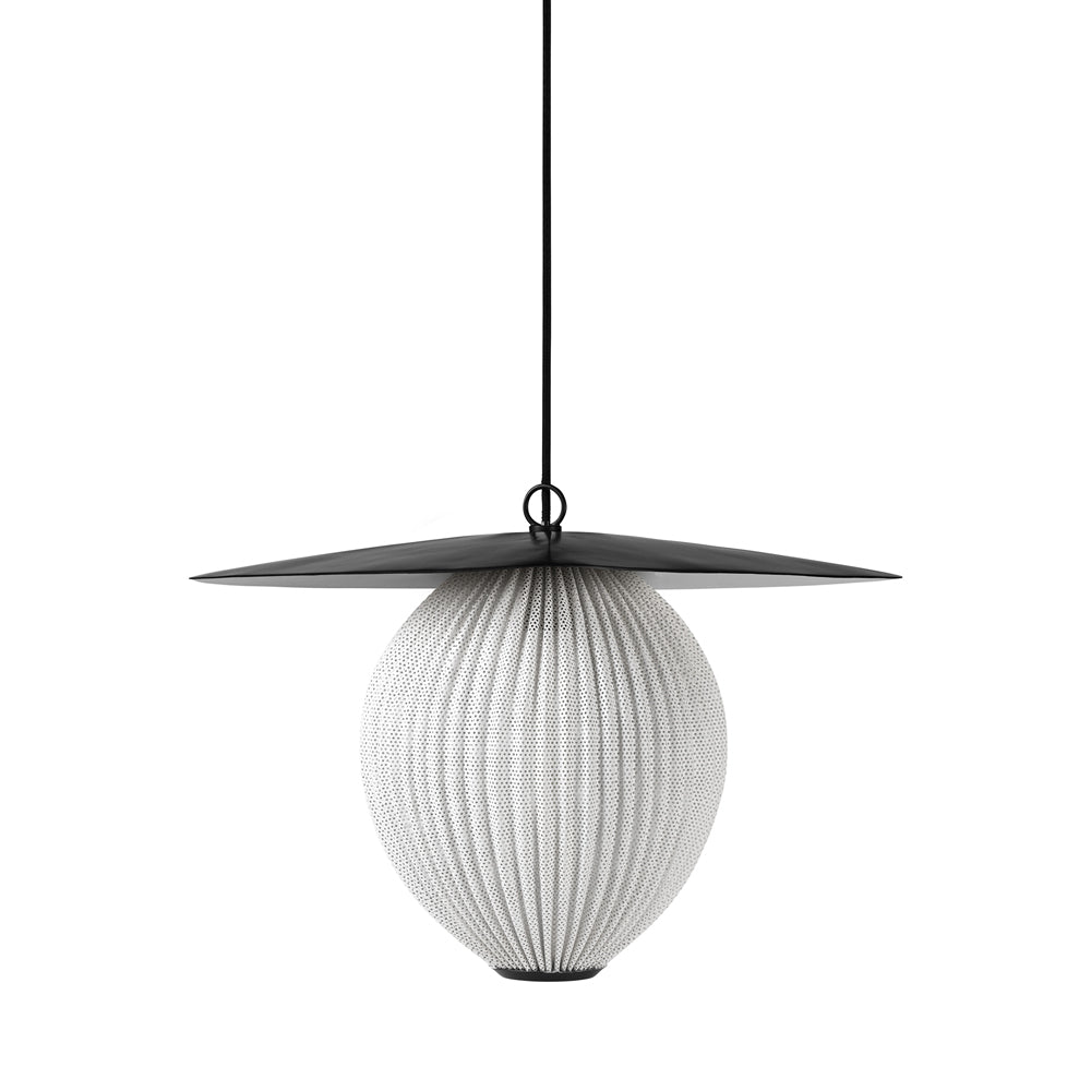Satellite Pendant Light in Cream White Semi Matt (Medium).