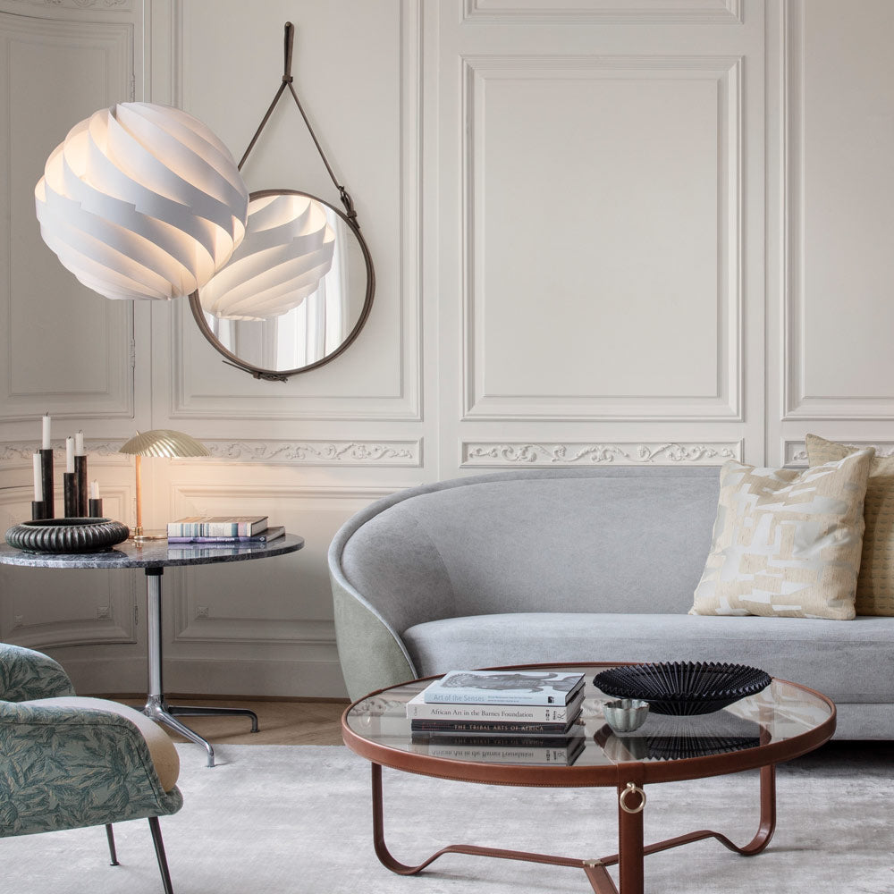 Turbo Pendant Light in living room.