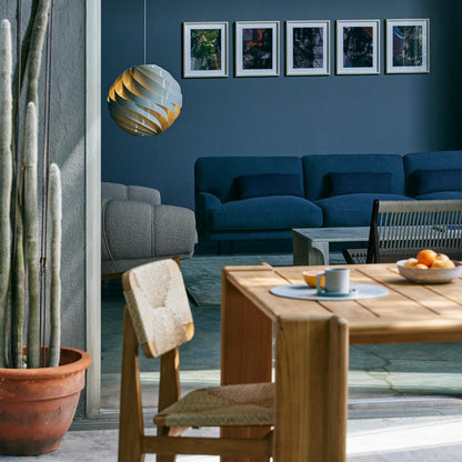 Turbo Pendant Light in living room.