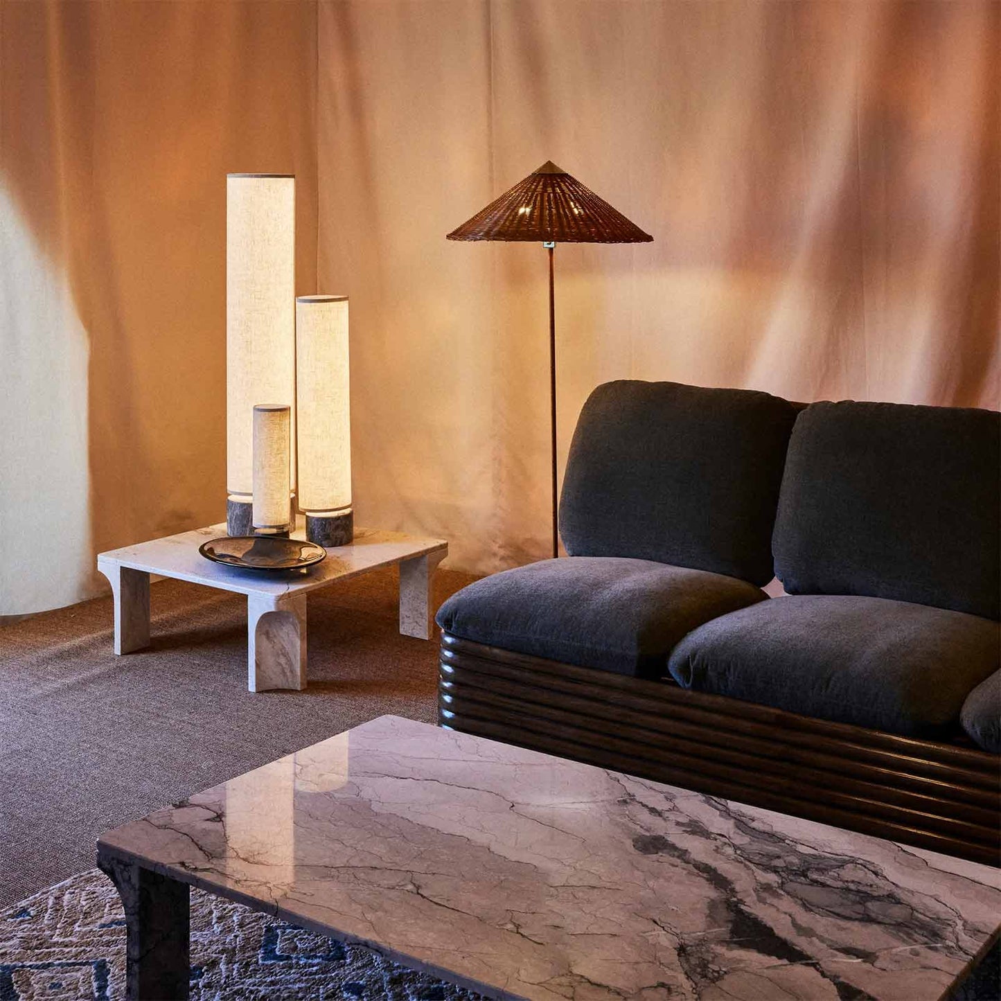 Tynell Floor Lamp in living room.