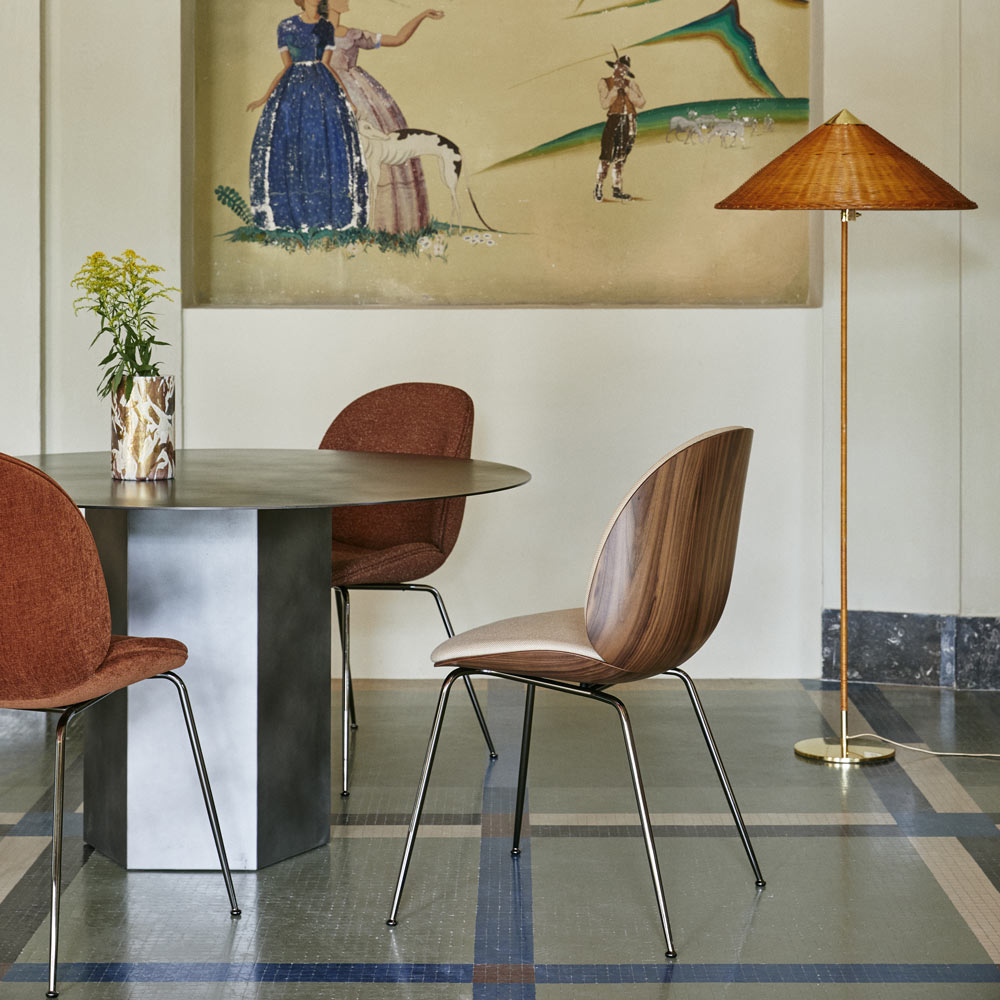 Tynell Floor Lamp in dining room.