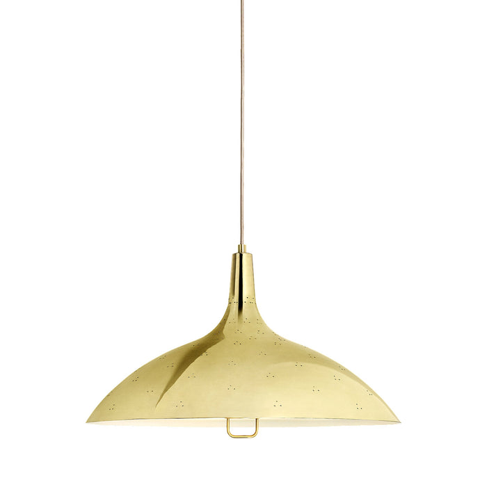 Tynell Pendant Light in Polished Brass.