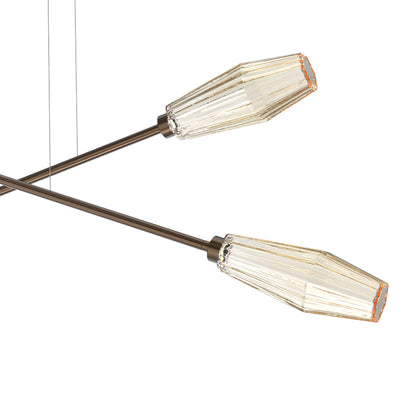 Aalto Double Moda Linear LED Chandelier in Detail.