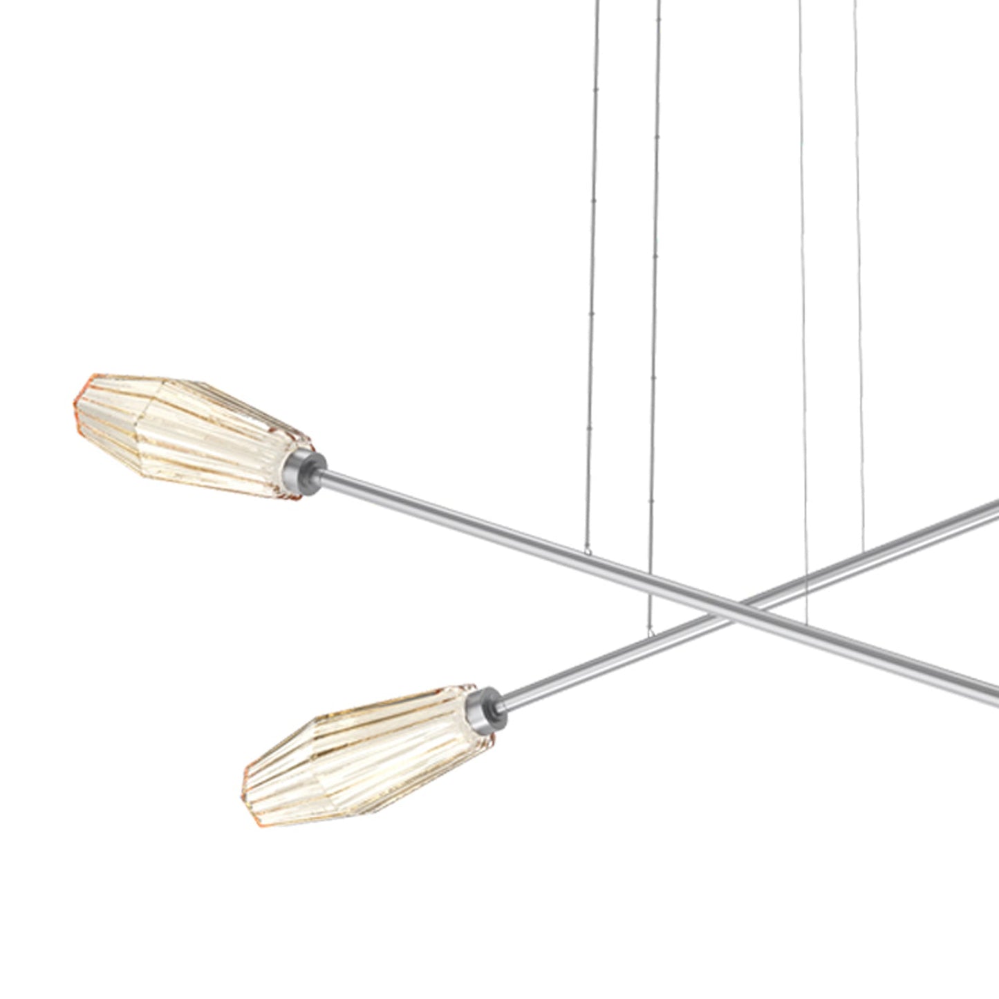 Aalto Double Moda Linear LED Chandelier in Detail.
