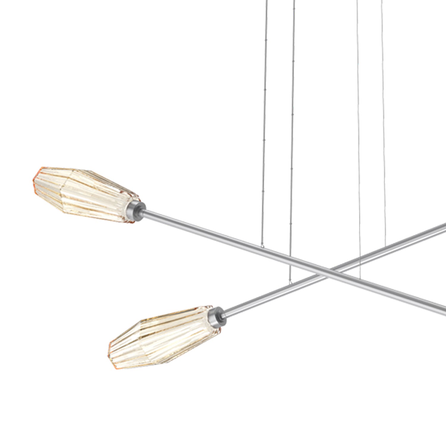 Aalto Double Moda Linear LED Chandelier in Detail.
