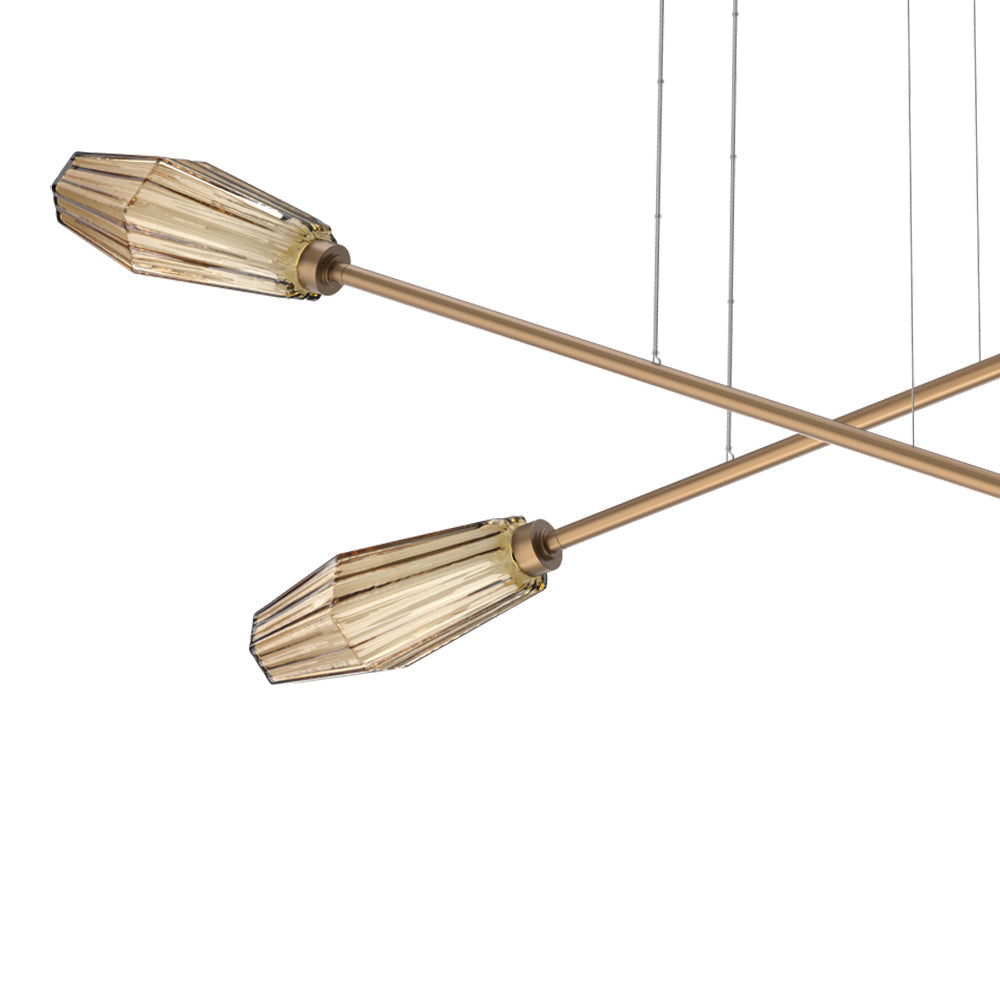 Aalto Double Moda Linear LED Chandelier in Detail.