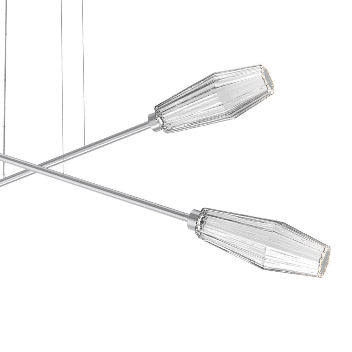 Aalto Double Moda Linear LED Chandelier in Detail.