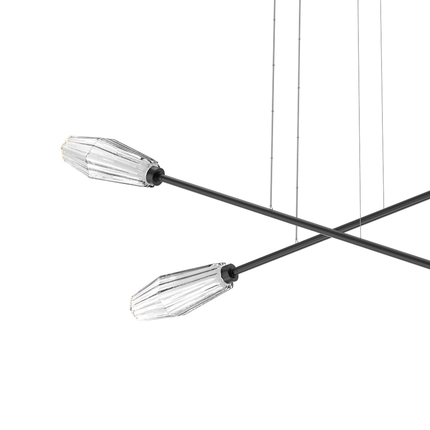 Aalto Double Moda Linear LED Chandelier in Detail.