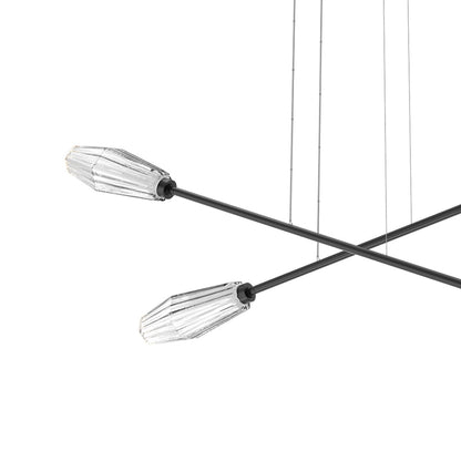 Aalto Double Moda Linear LED Chandelier in Detail.
