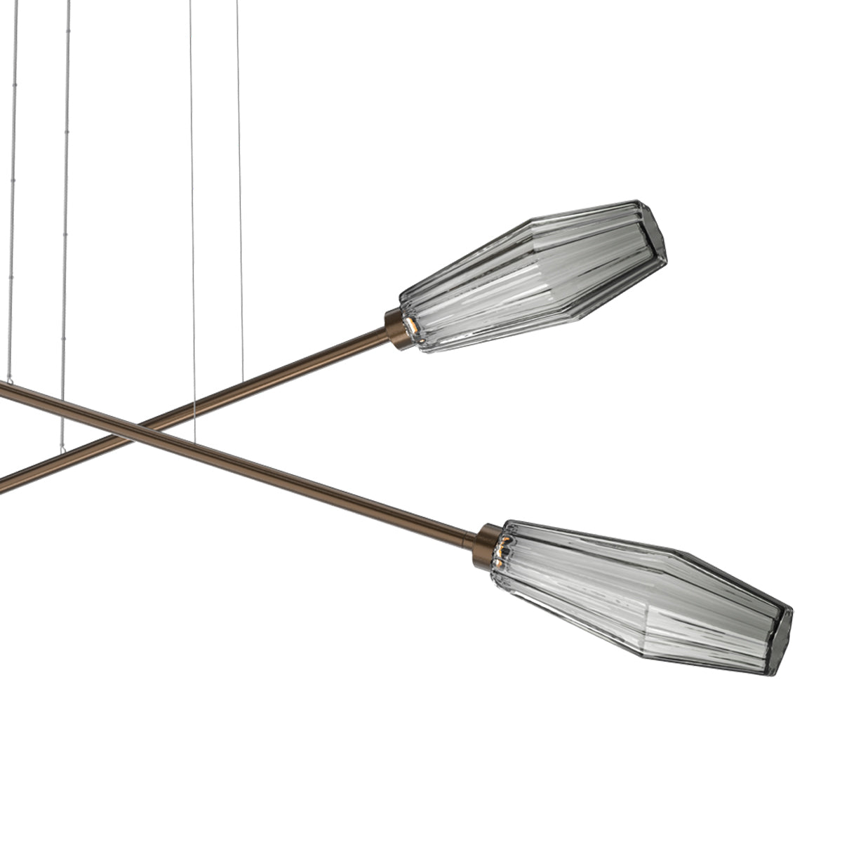 Aalto Double Moda Linear LED Chandelier in Detail.