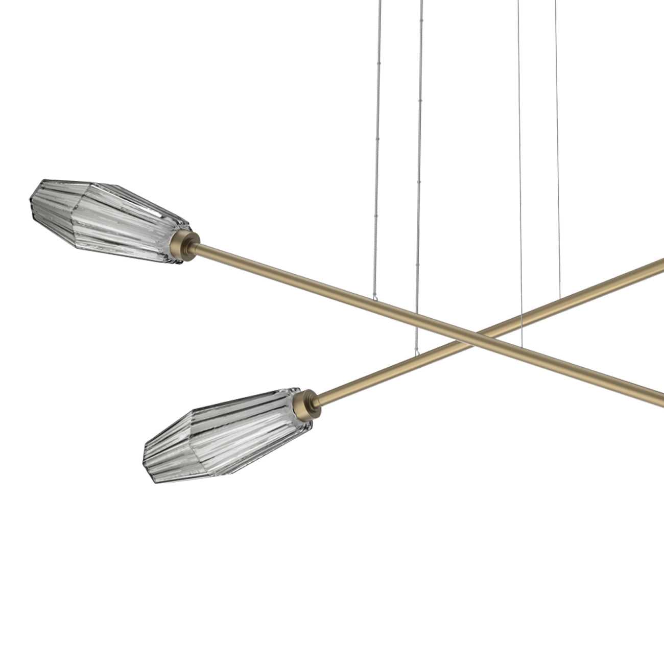 Aalto Double Moda Linear LED Chandelier in Detail.